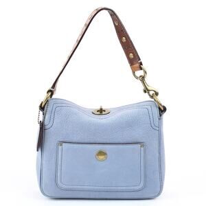 Authentic Coach Y2K Vintage Dusty Blue Suede Bag